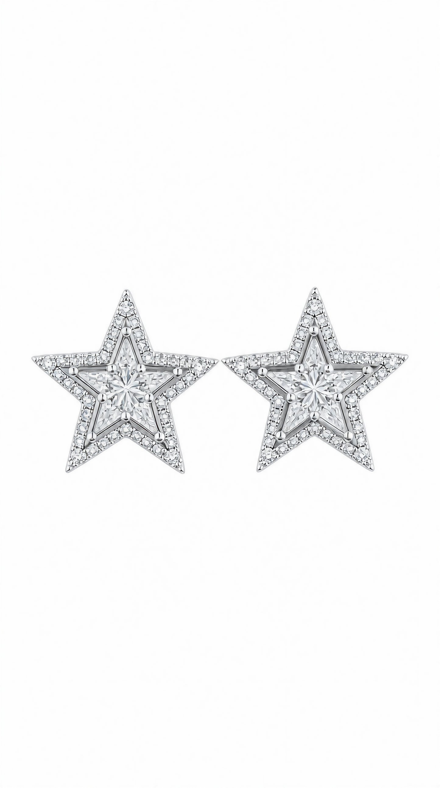 Diamond Starry Earrings-WK4217