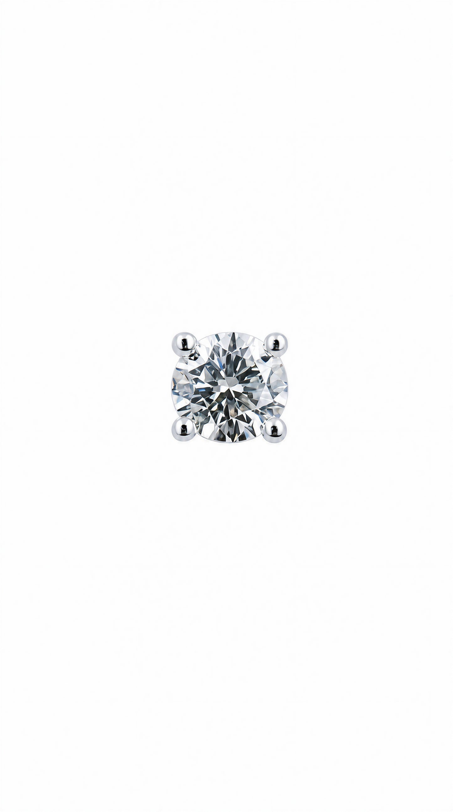 Diamond Stud Earring(one piece)-WK3792@