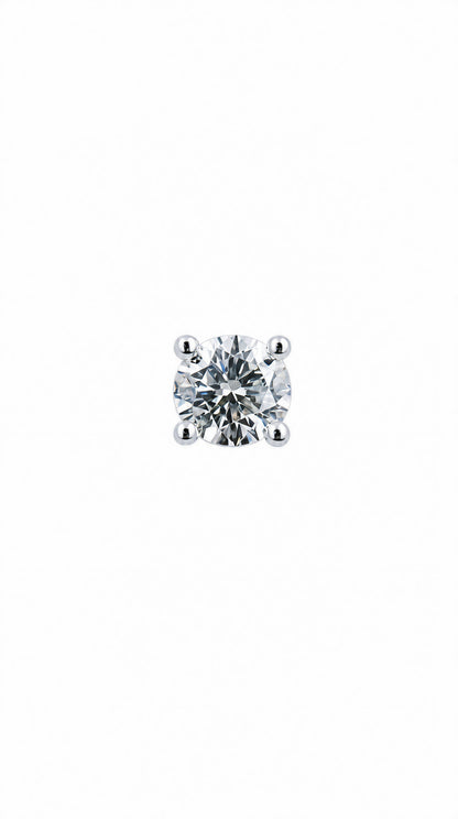 Diamond Stud Earring(one piece)-WK3792@