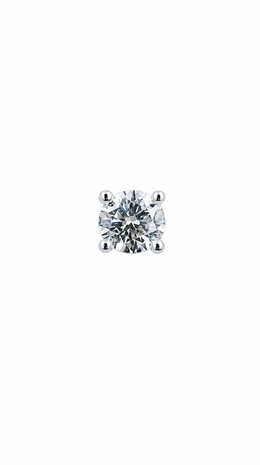 Diamond Stud Earring(one piece)-WK3792@