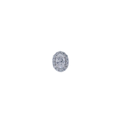 Oval Shape Diamond Charm-WK4113