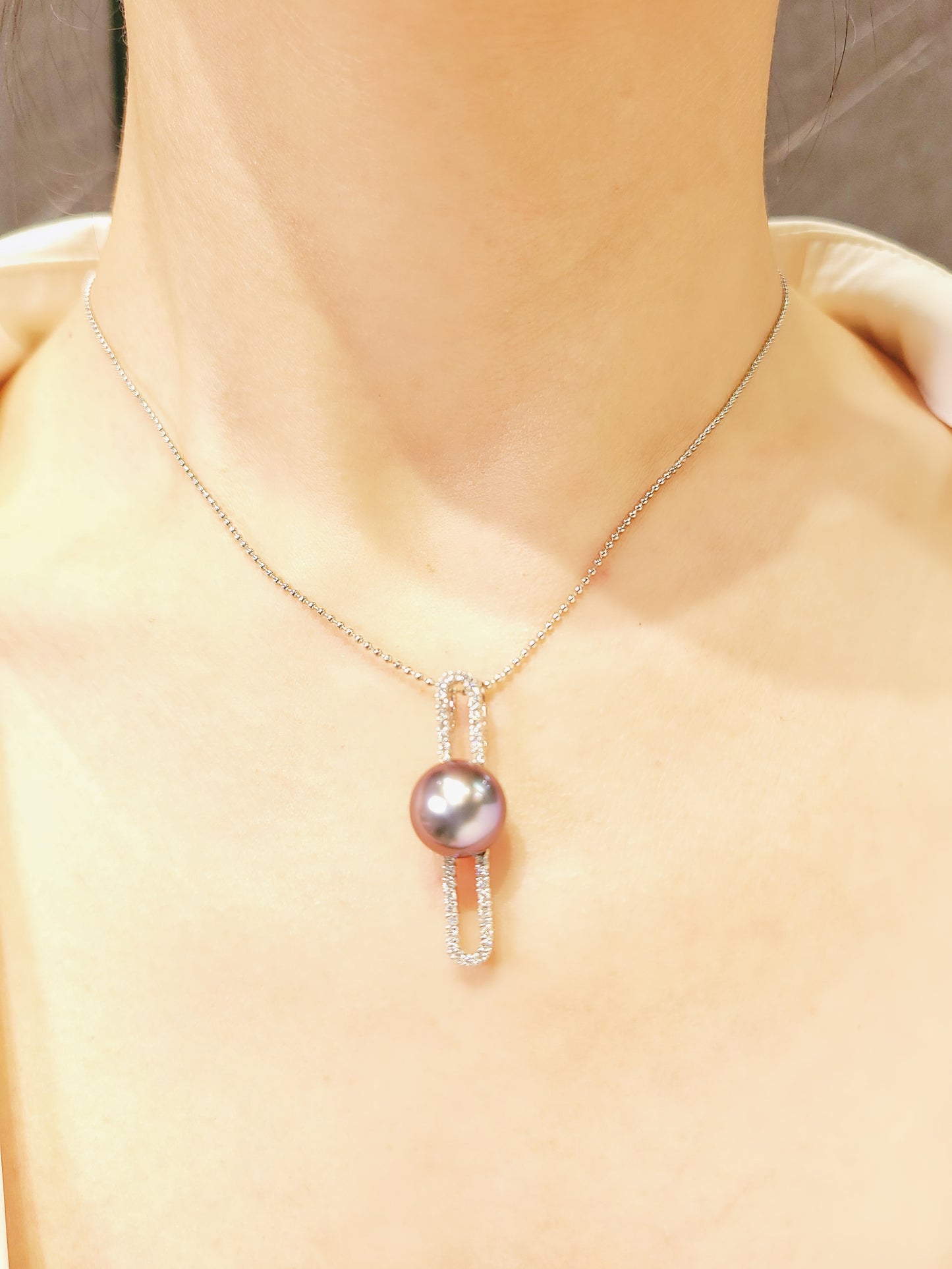 Pearl and Diamond Pendant-KEO00000295@