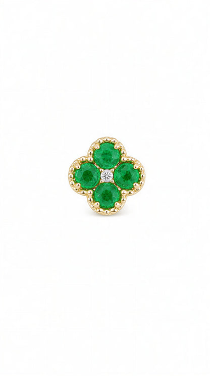 Emerald Diamond Charm-WK4164@