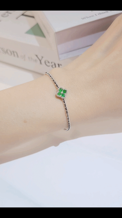 Emerald Diamond Charm-WK4164@