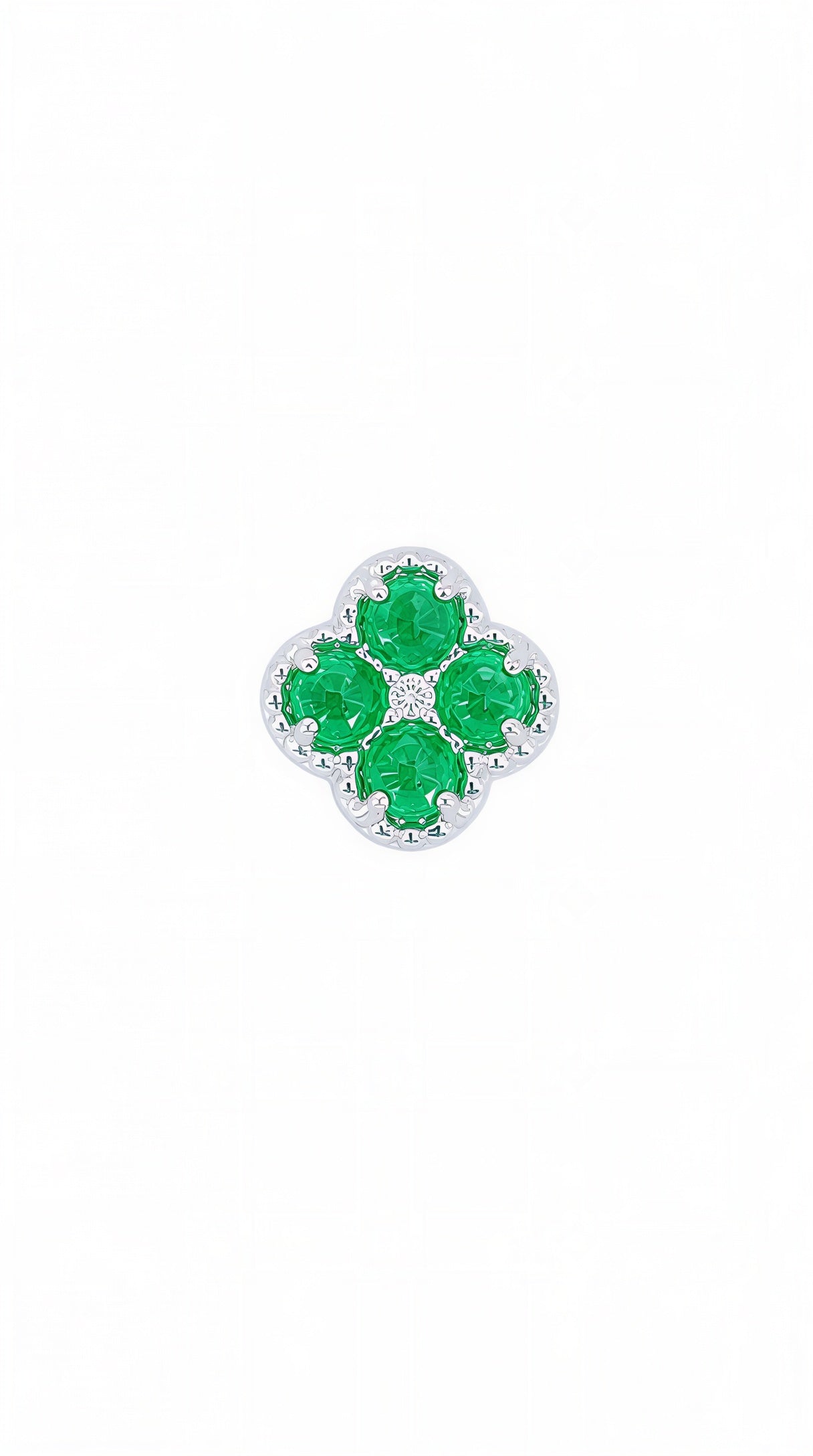 Emerald Diamond Charm-WK4164@