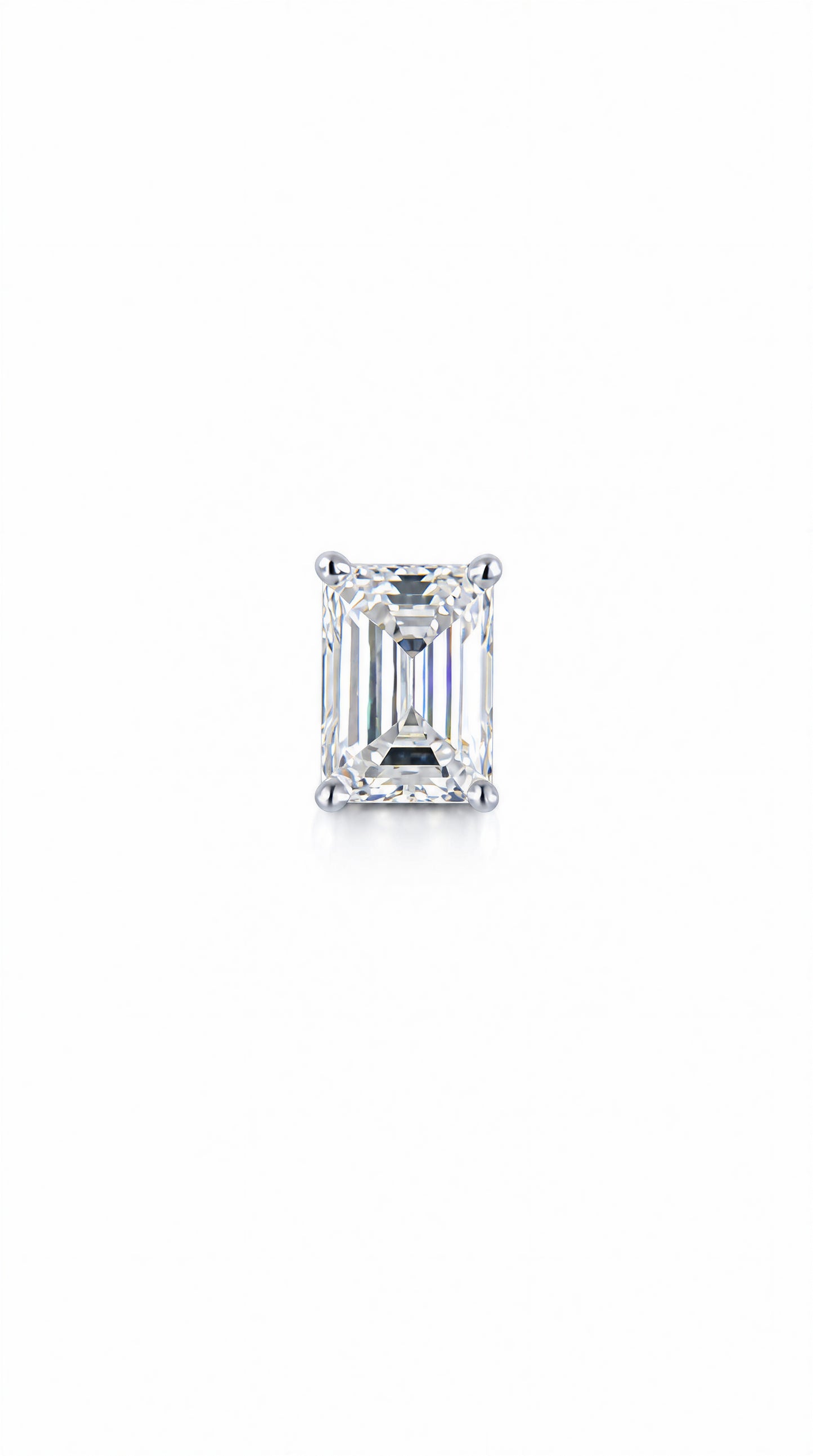 Emerald Diamond Earring (one piece)-WK4273@
