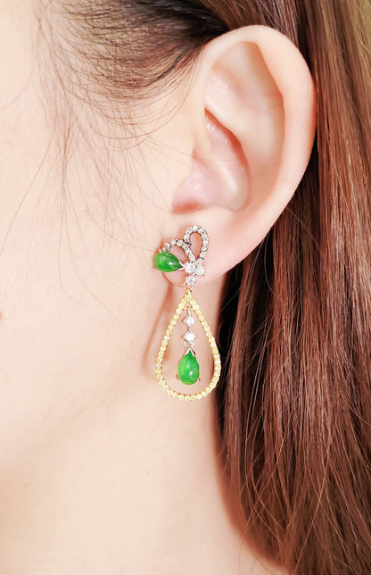 Fei Cui Diamond Earrings-WCO00000241