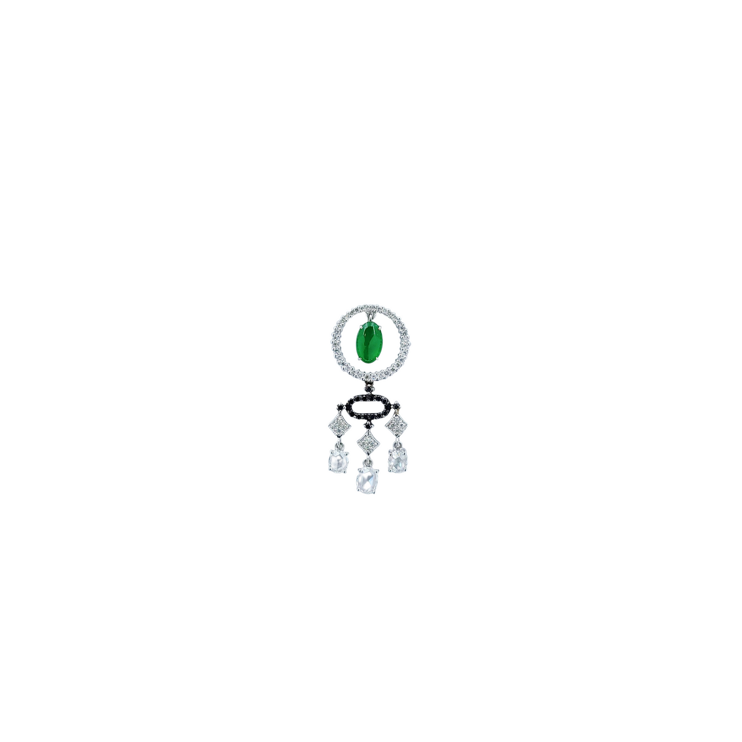 Fei Cui Diamond Pendant-WEO00001715