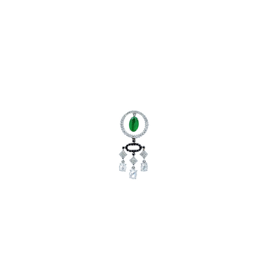 Fei Cui Diamond Pendant-WEO00001715