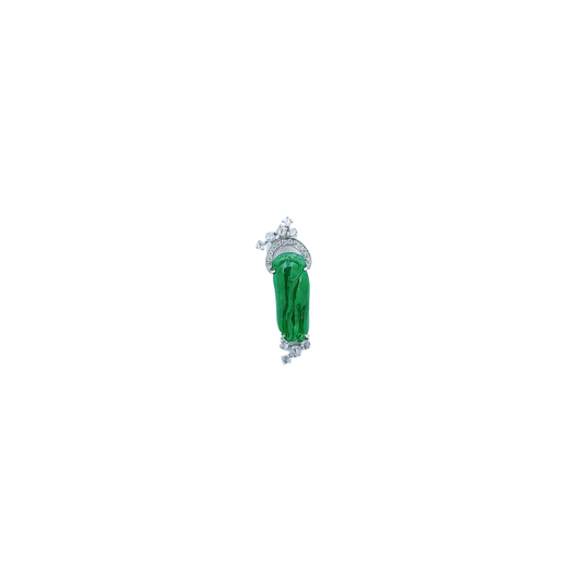 Fei Cui Diamond Pendant-WEO00002232