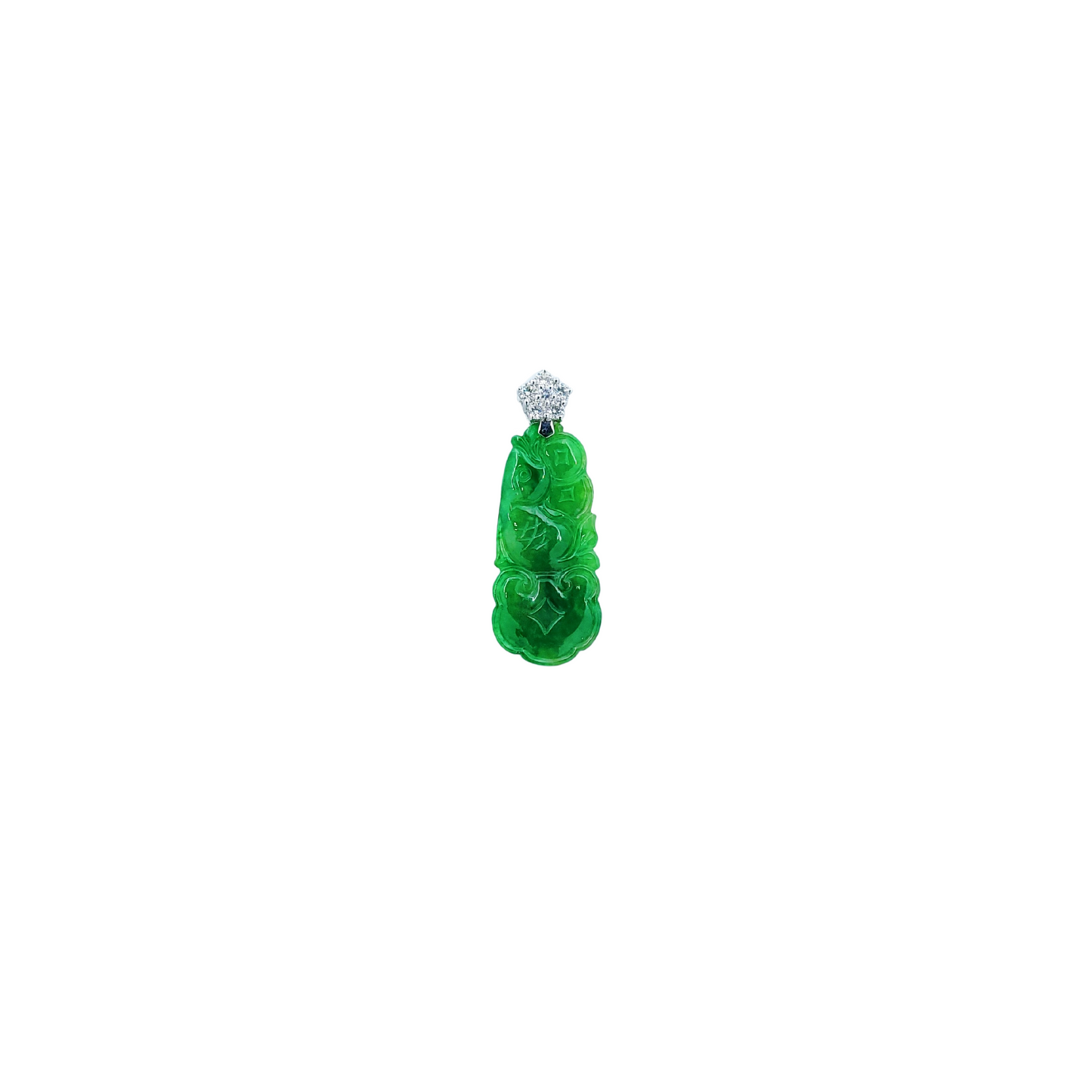 Fei Cui Diamond Pendant-WEO00002655