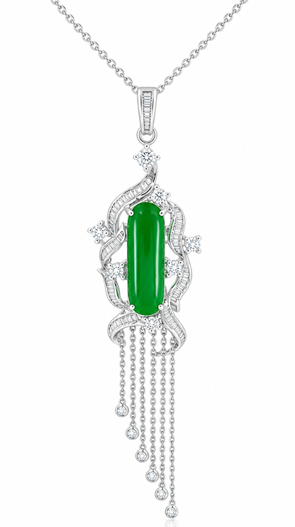 Fei Cui and Diamond Necklace-WAO00000065
