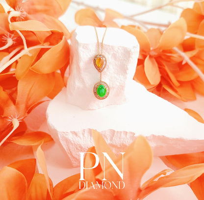 Fei Cui and Diamond Necklace-WAO00000101