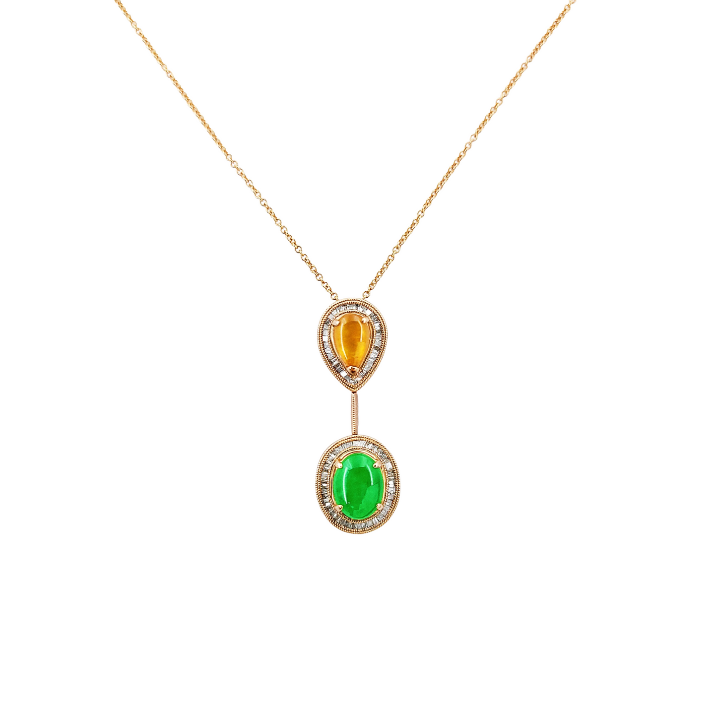 Fei Cui and Diamond Necklace-WAO00000101