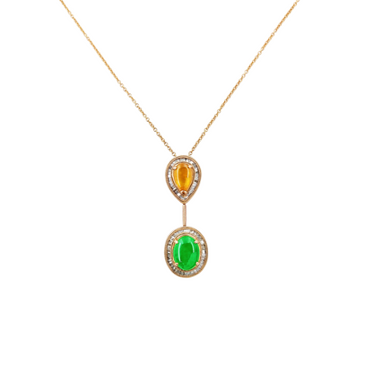 Fei Cui and Diamond Necklace-WAO00000101