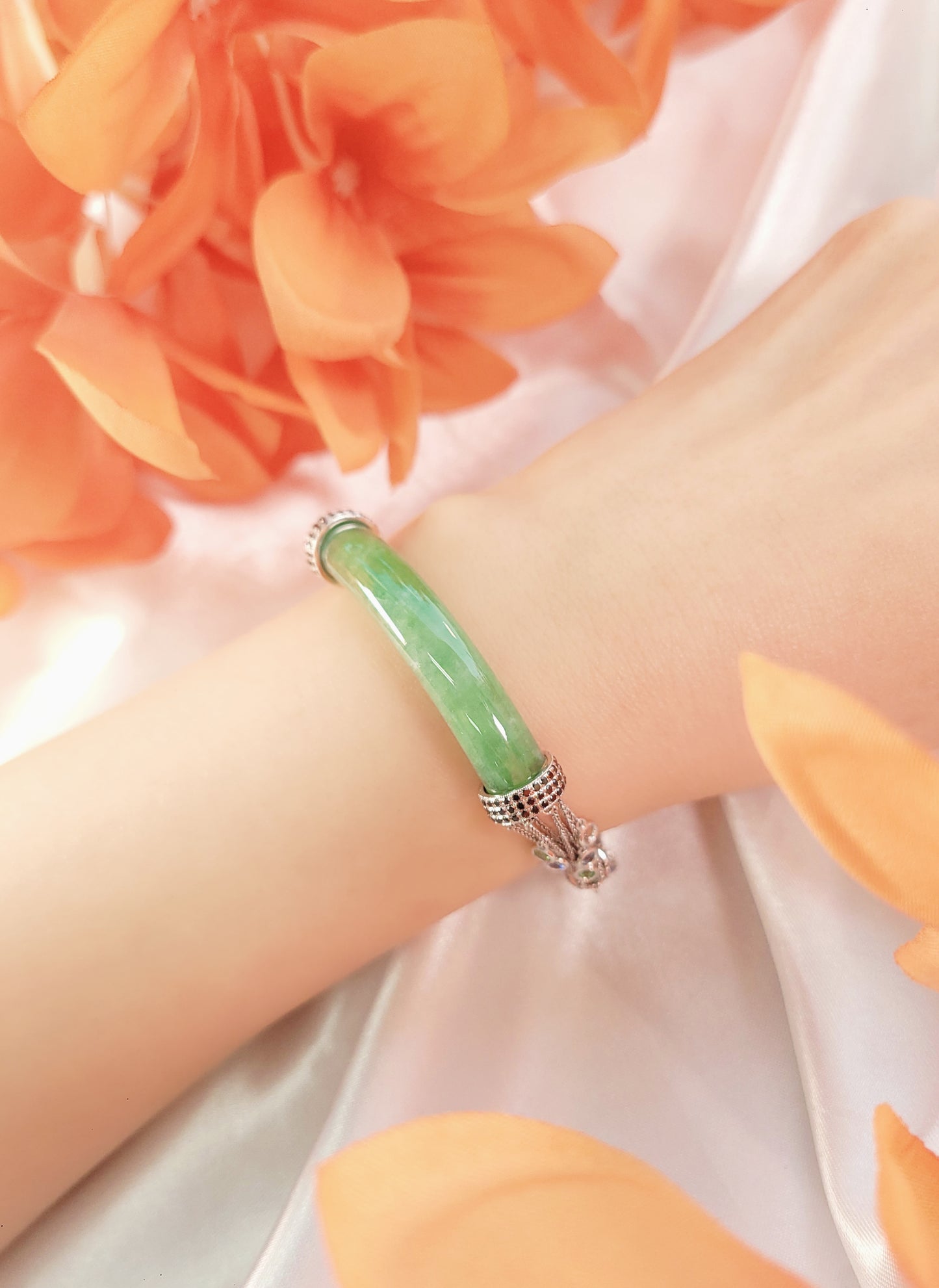 Fei Cui and Diamond Bangle- WBO00000289  (Certified Grade A)