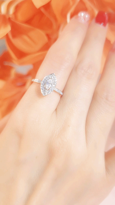 GIA 0.31CT Marquise Diamond Ring-ZFO00025443