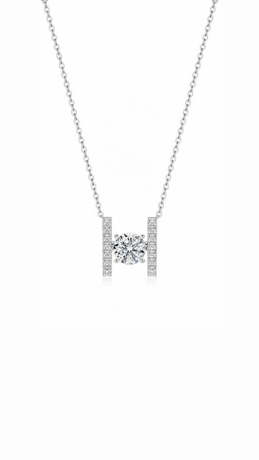 GIA 0.33CT Diamond Necklace-WK4027