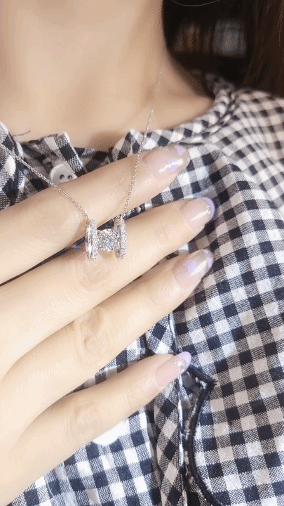 GIA 0.33CT Diamond Necklace-WK4027