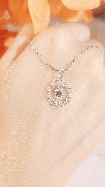 GIA 0.39CT Diamond Pendant-ZEO00014404
