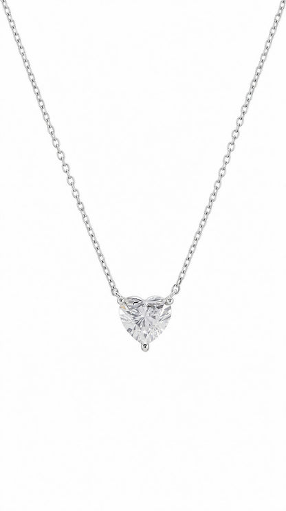 GIA 0.41CT Heart Shape Diamond Necklace-WK4266