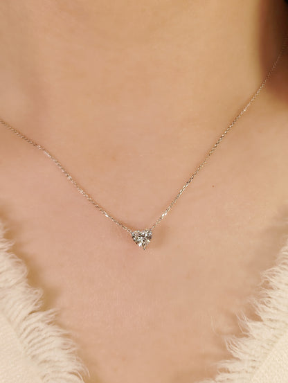 GIA 0.41CT Heart Shape Diamond Necklace-WK4266