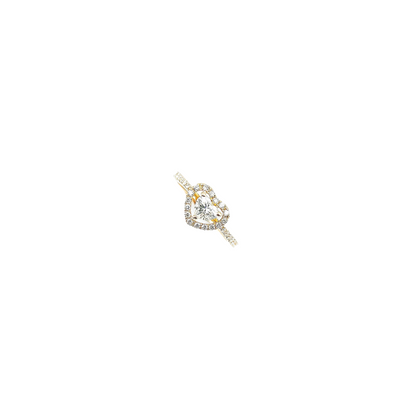 GIA 0.43 CT Heart Diamond Ring-ZFO00025445
