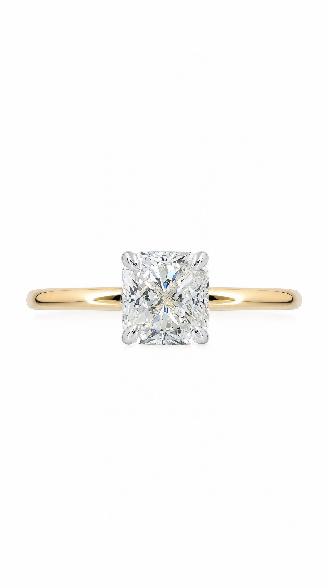 GIA 1.04CT Radiant Diamond Ring-WK4280