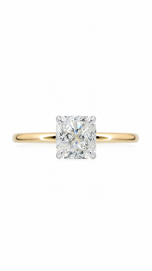 GIA 1.04CT Radiant Diamond Ring-WK4280