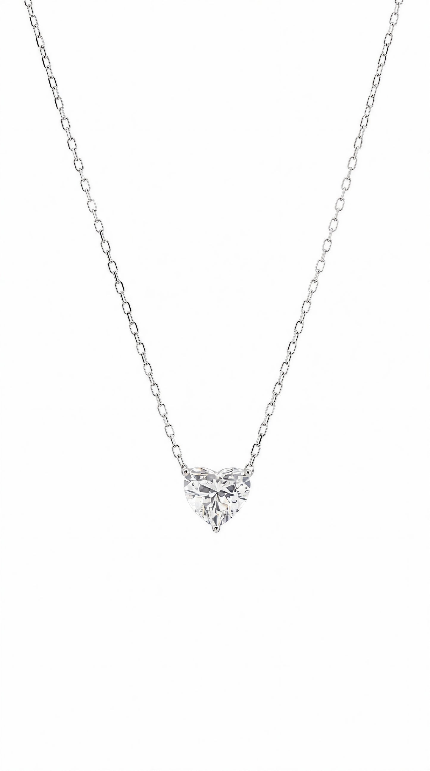 GIA 1.05CT Heart Shape Diamond Necklace-WK4264
