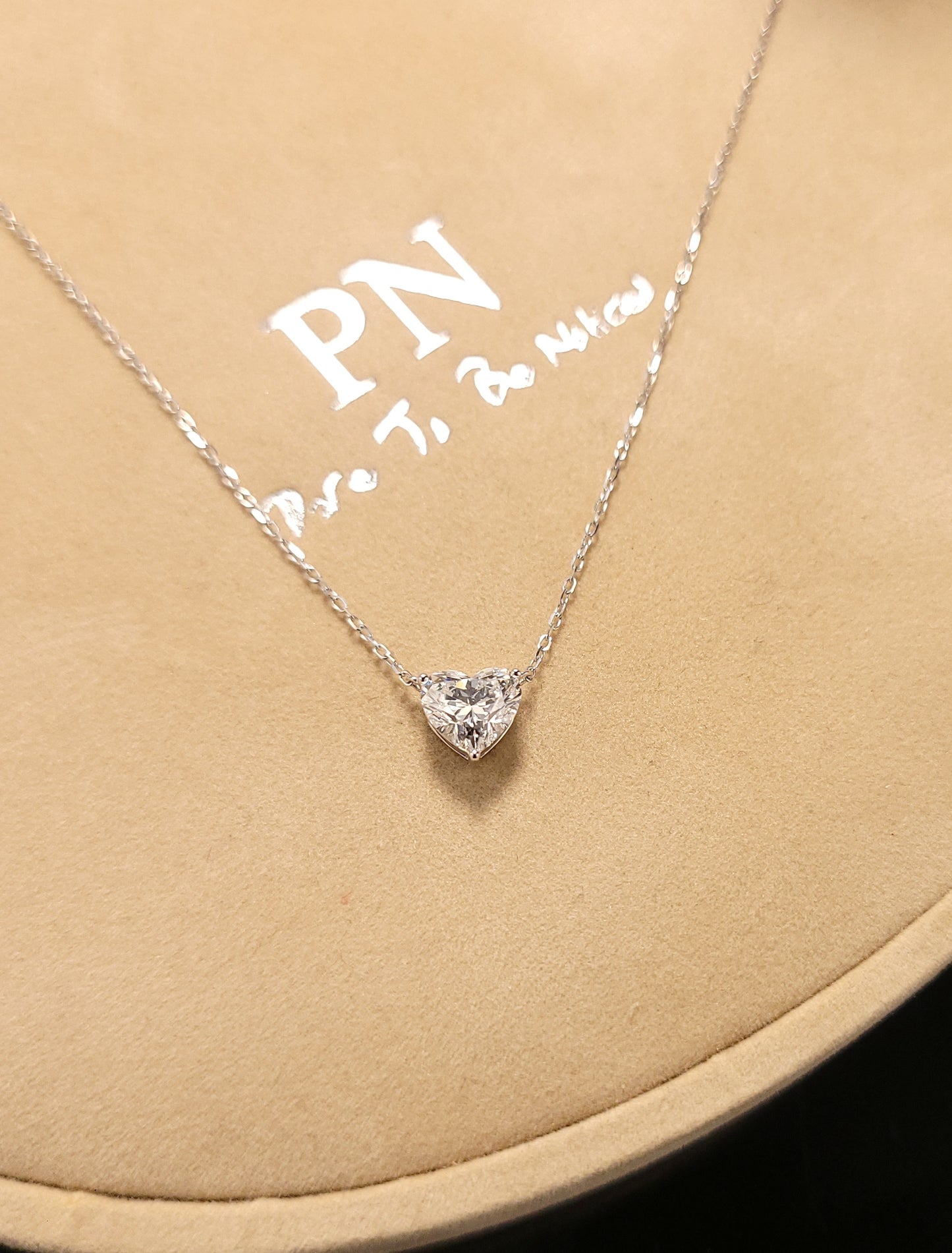 GIA 1.05CT Heart Shape Diamond Necklace-WK4264