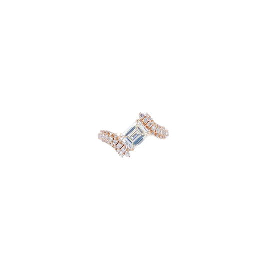 GIA 1.08CT Emerald Diamond Ring-WK4095