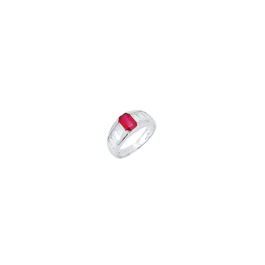 GIA1.21CT Ruby and Diamond Ring-BFO00001610