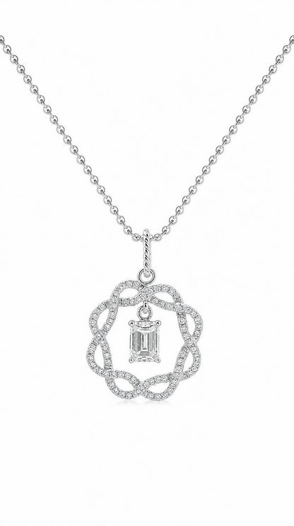 GIA 0.39CT Diamond Pendant-ZEO00014404
