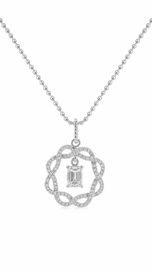 GIA 0.39CT Diamond Pendant-ZEO00014404