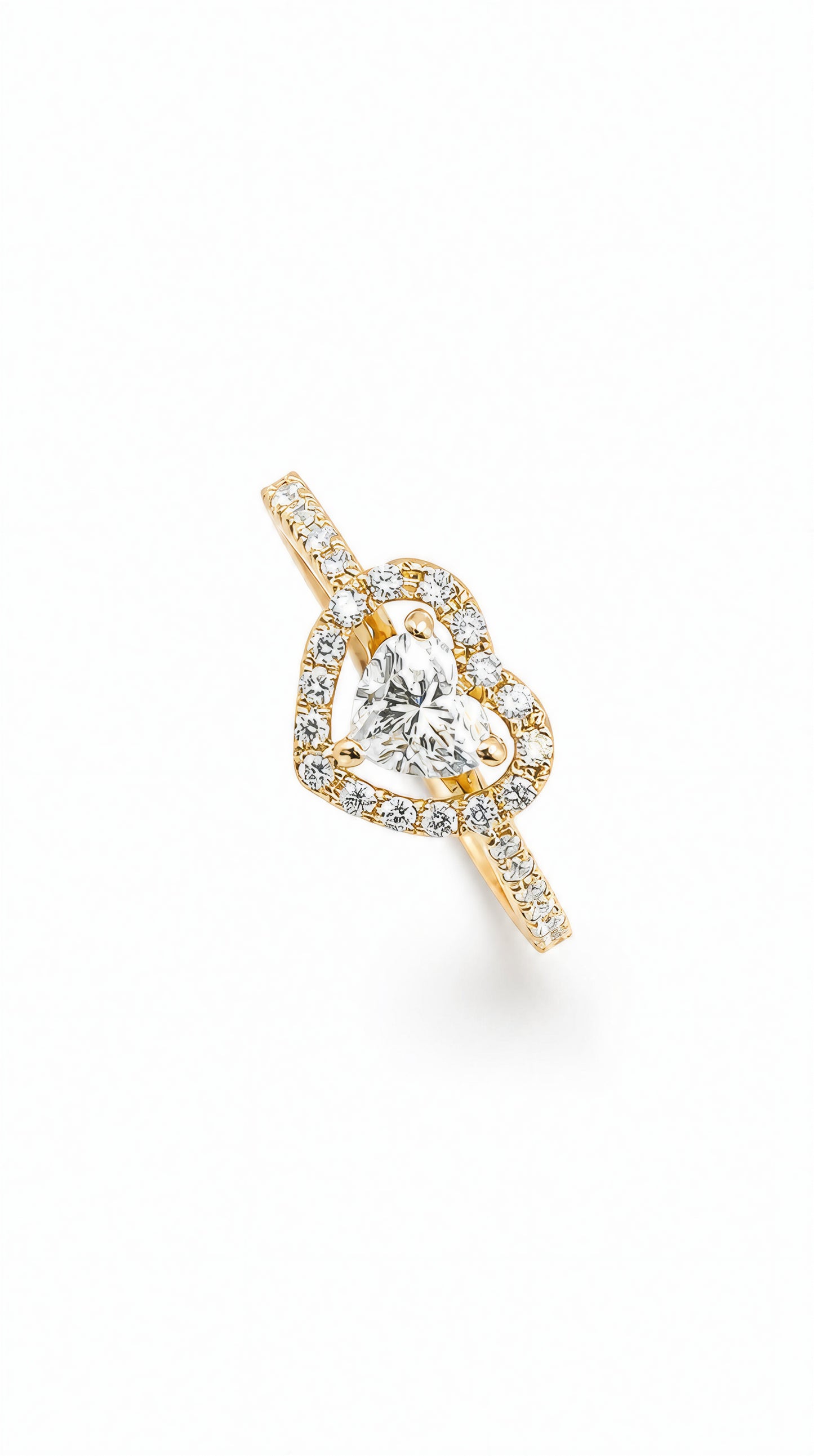GIA 0.43 CT Heart Diamond Ring-ZFO00025445
