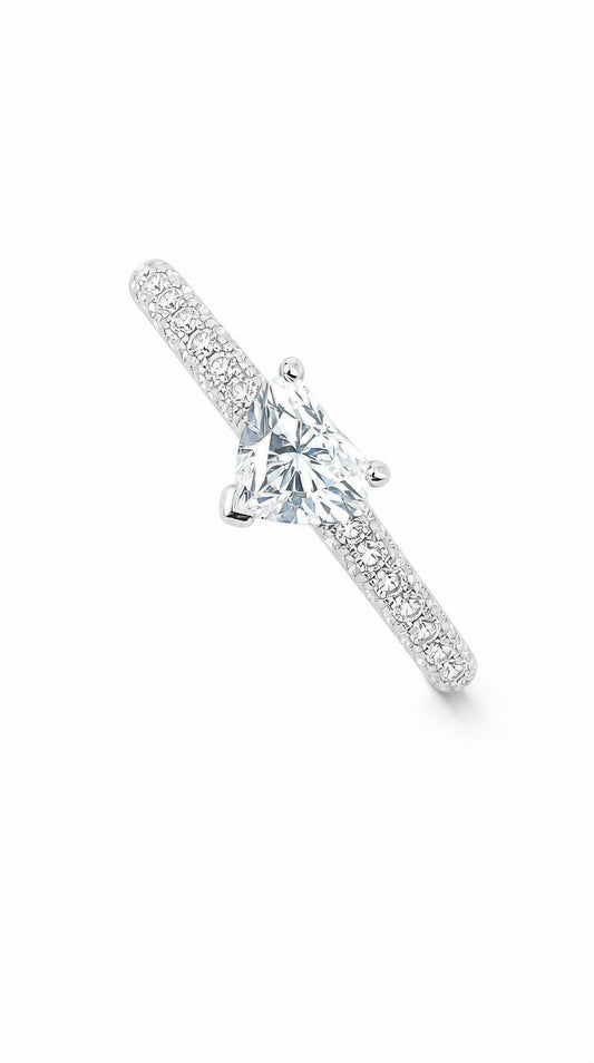 GIA 0.51CT Heart Shape Diamond Ring-ZFO00025587