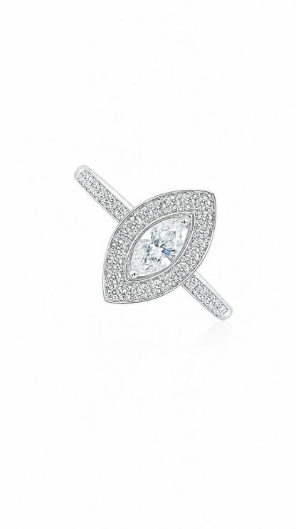 GIA 0.31CT Marquise Diamond Ring-ZFO00025443