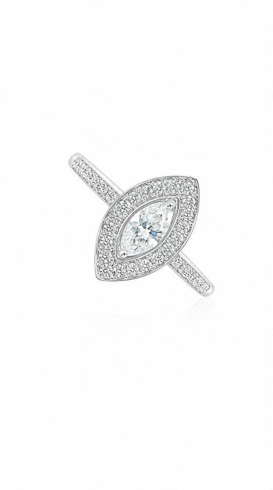 GIA 0.31CT Marquise Diamond Ring-ZFO00025443