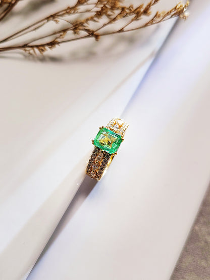 Green Sapphire Ring - BFO00001527