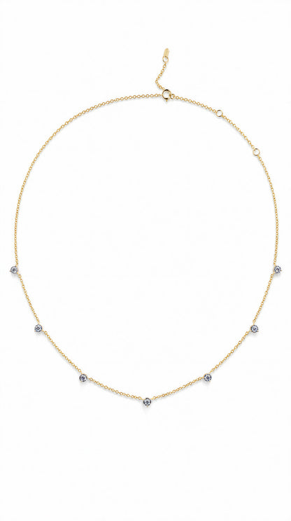 Gypsophila  Diamond Necklace-WK3971
