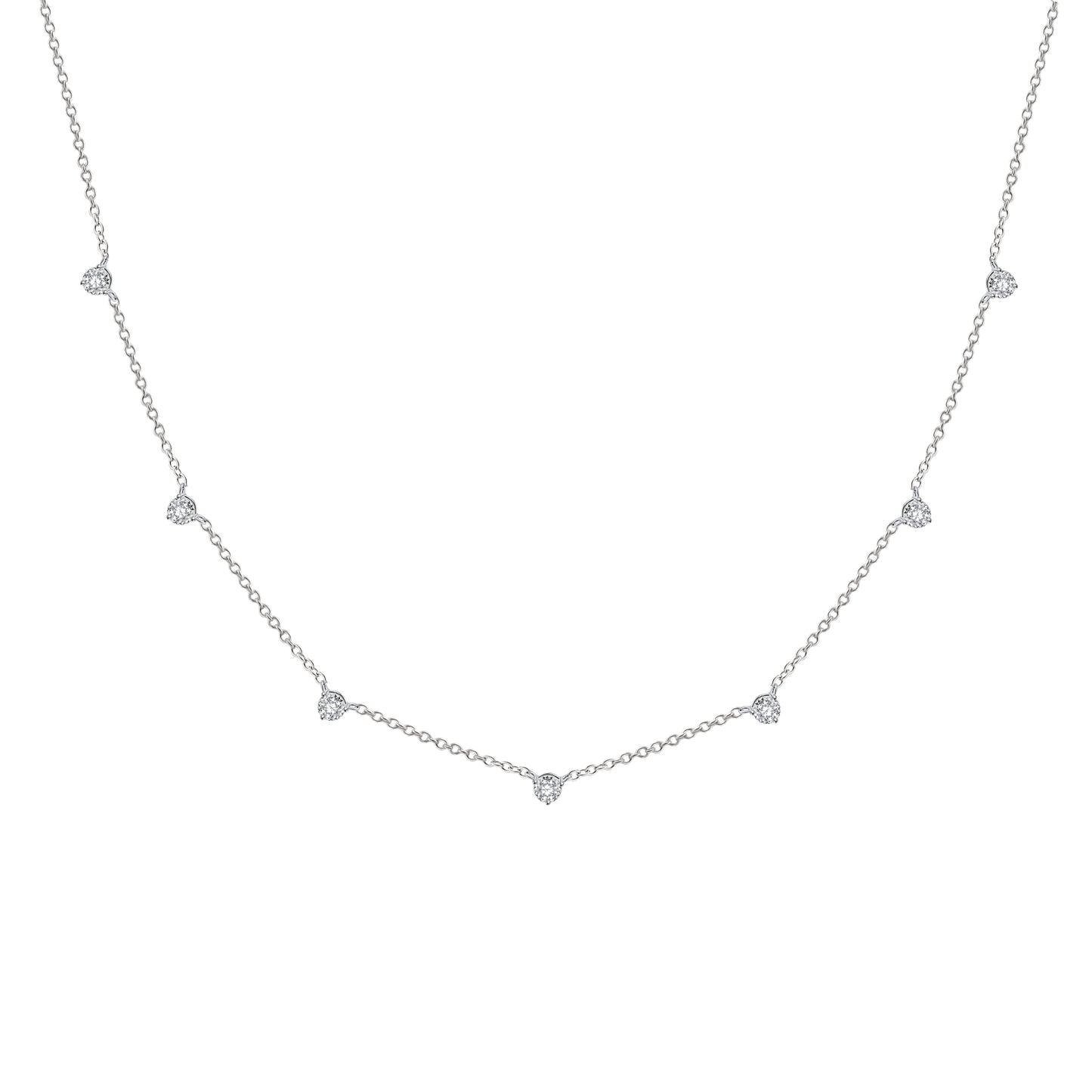 Gypsophila  Diamond Necklace-WK3971