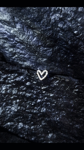 Heart Diamond Earring (one piece)-WK4199@