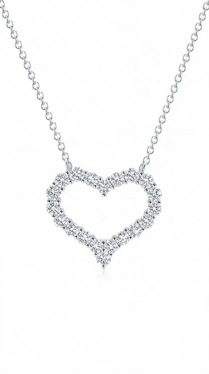 Heart Diamond Necklace -WK4163