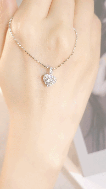 Heart Diamond Pendant-WK4056