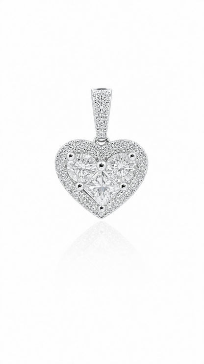Heart Diamond Pendant-WK4241