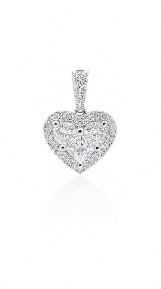 Heart Diamond Pendant-WK4241
