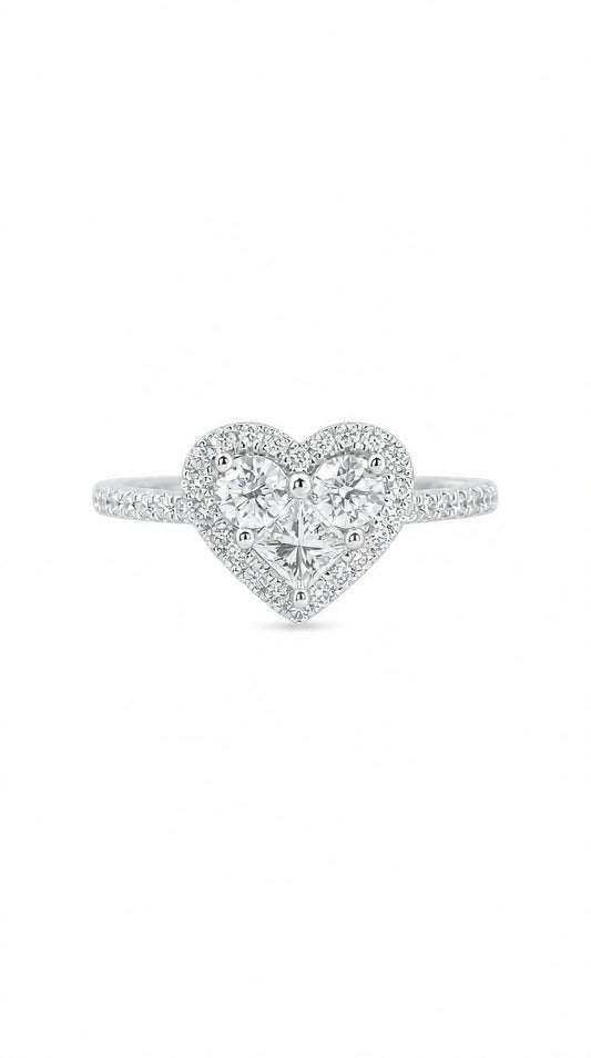 Heart Diamond Ring-WK4240