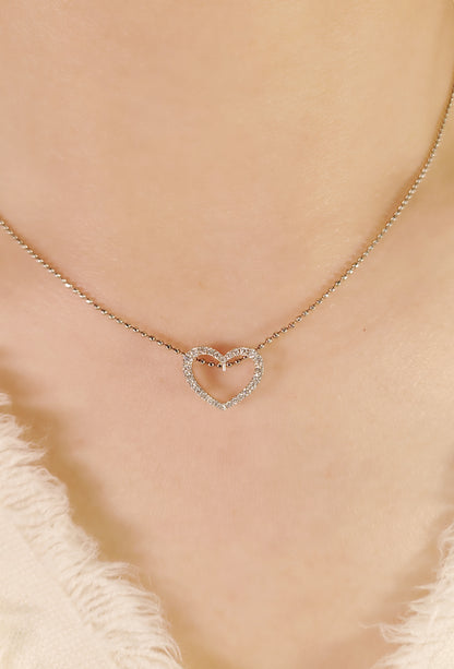 Heart Shape Diamond Pendant-WK4267@