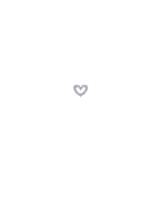 Heart Diamond Charm-WK4105@